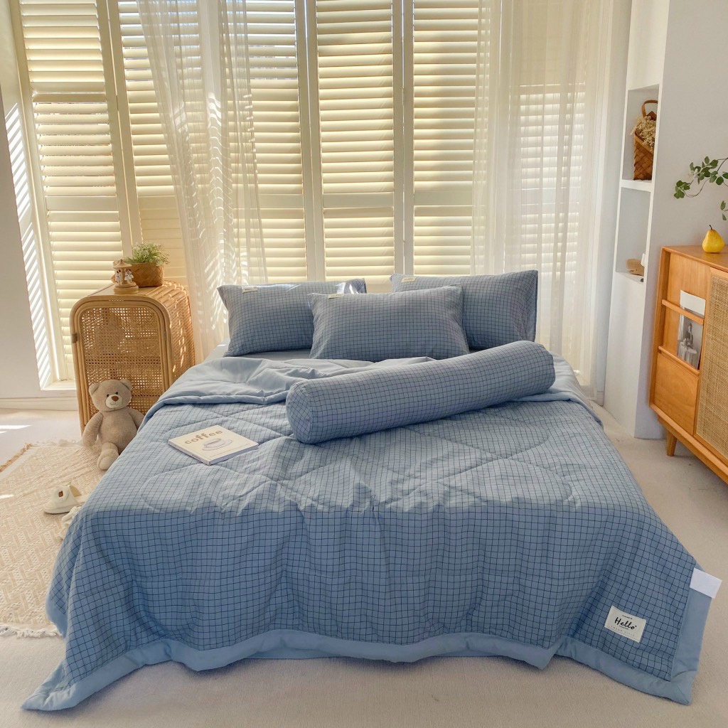 SET CHĂN CHẦN- cotton đũi caro/hoạ tiết