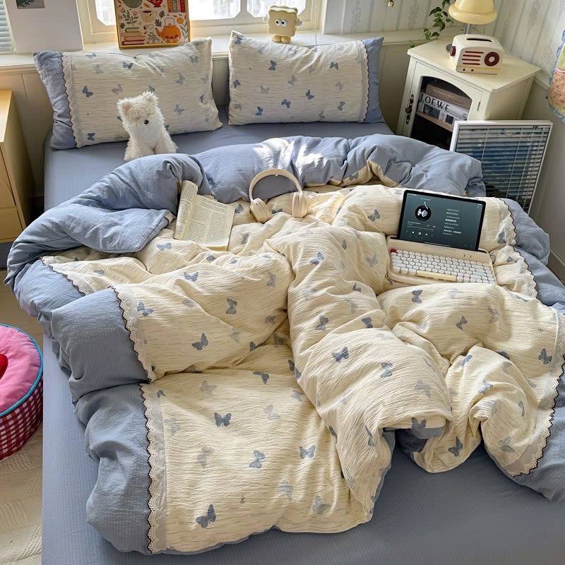 ĐŨI SỢI TRE- Đũi Sợi Tre Mix Ren (mã 92)