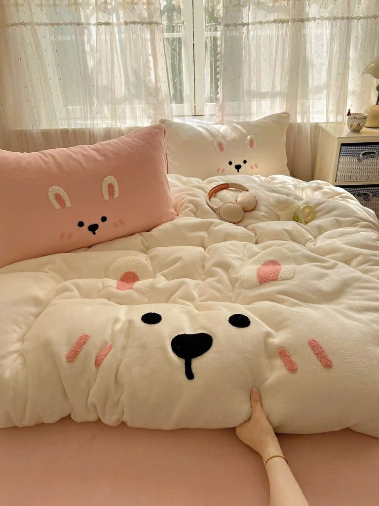 NỈ NHUNG- Set Nỉ Nhung Thêu Nổi ver2 full 8 mẫu