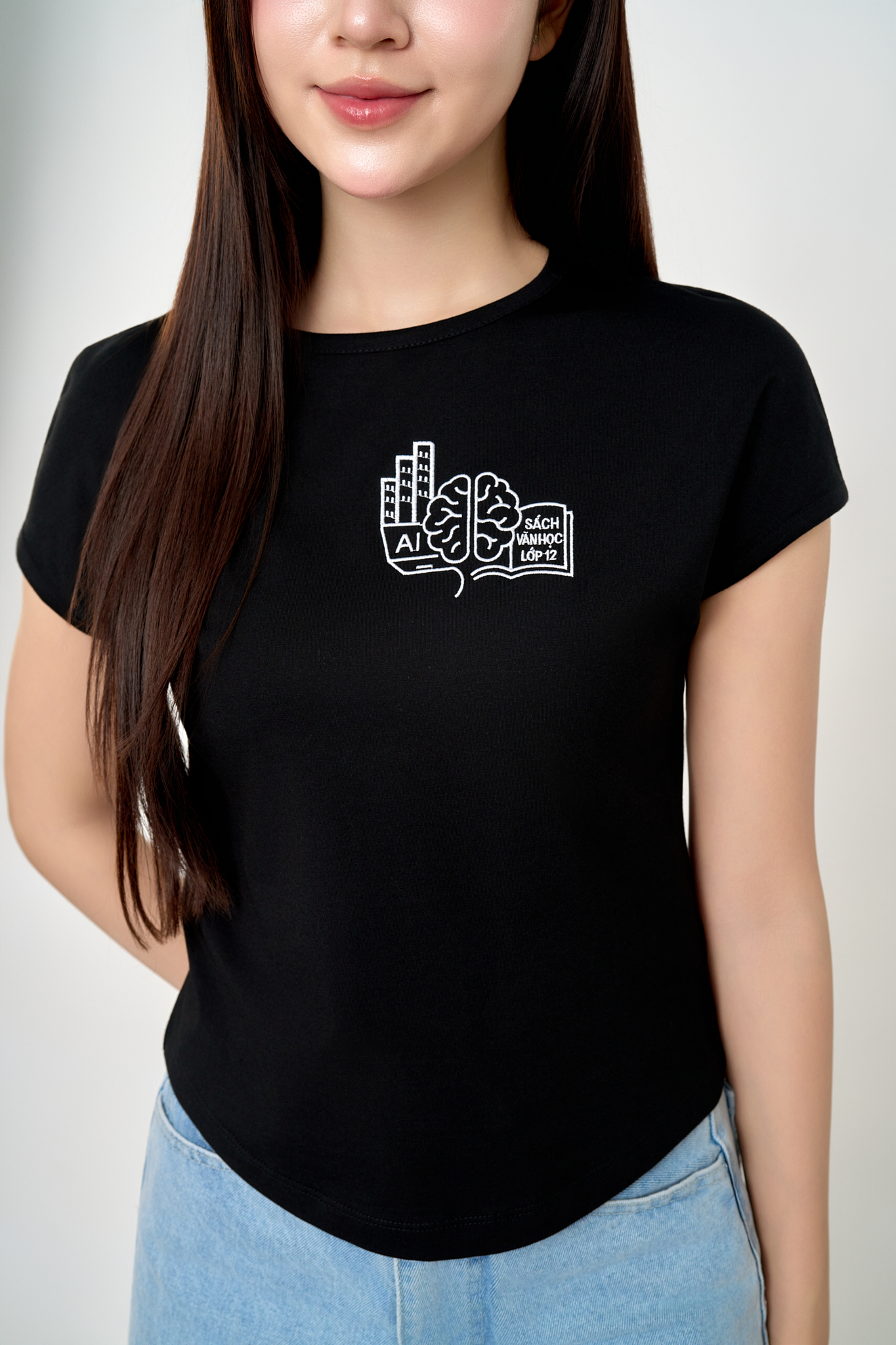 Áo Thun Nữ Bamboo Cổ Tròn Cánh Dơi Form Rộng