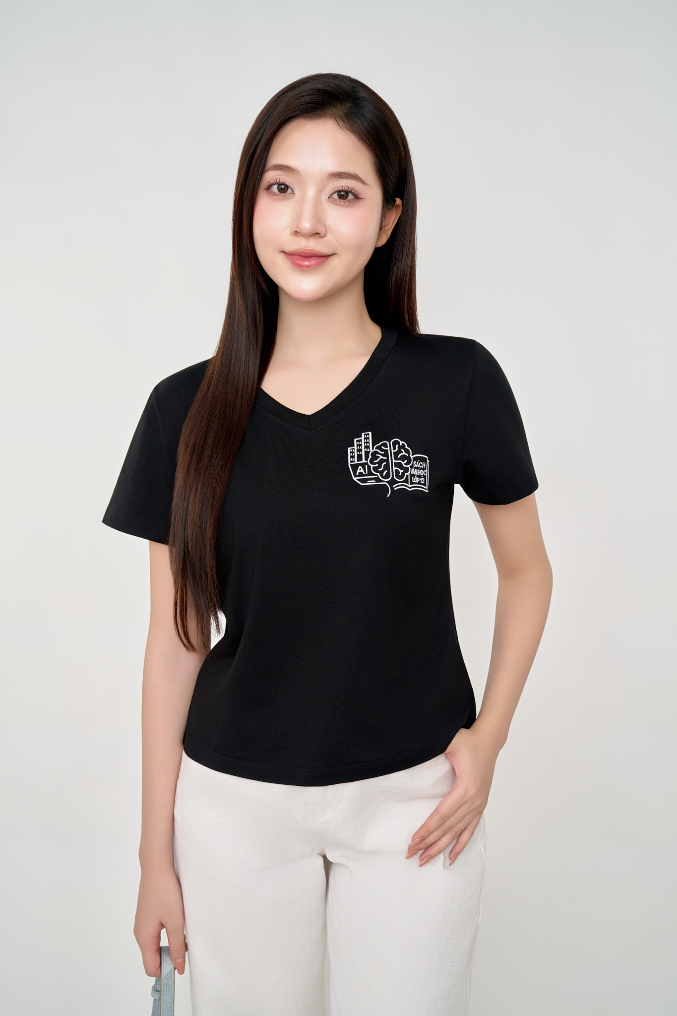 Áo Thun Nữ Bamboo Cổ Tim Cao Cấp Mềm Mịn