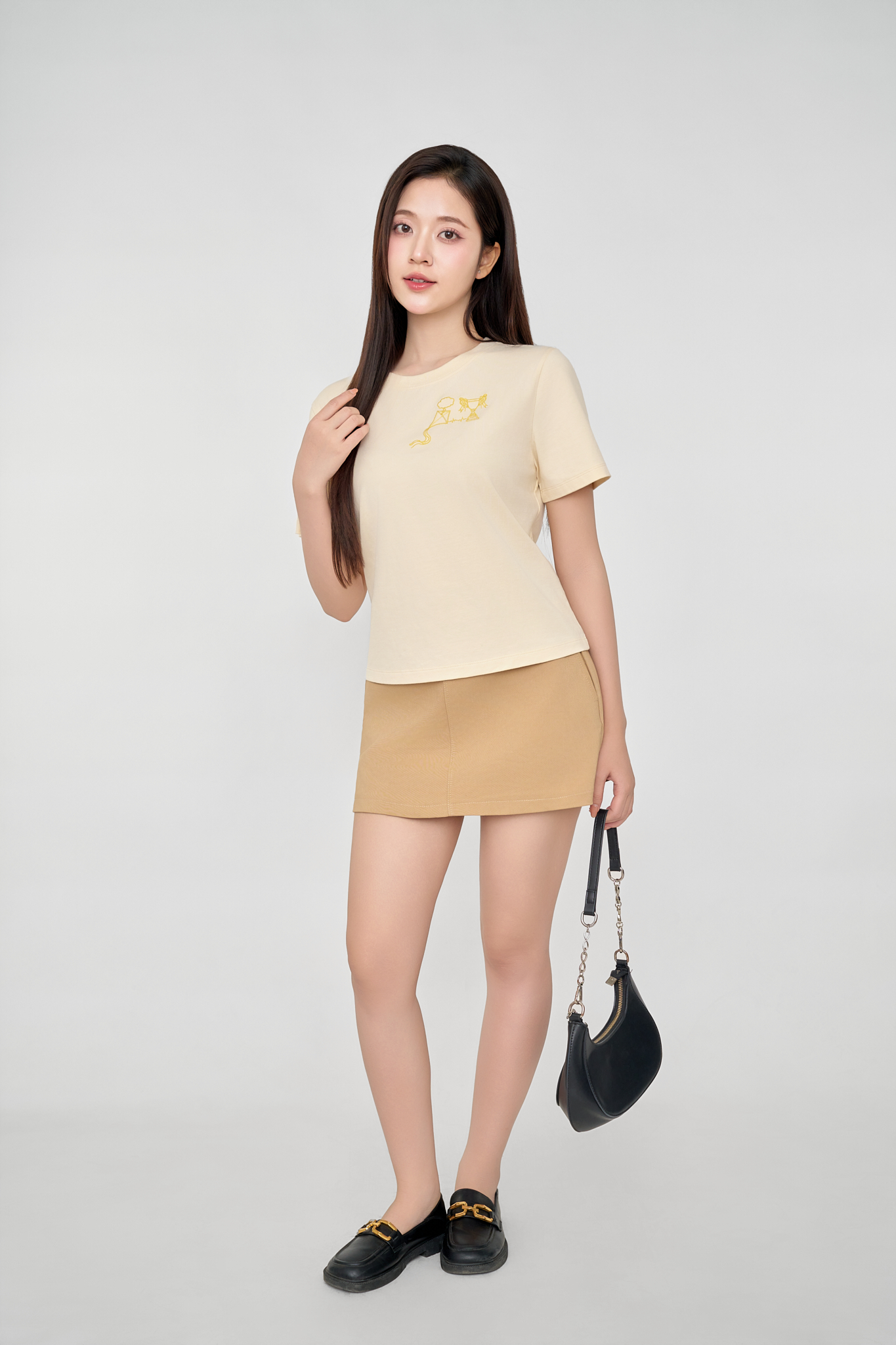 Áo Thun Nữ Bamboo Cổ Tròn Ngắn Tay Mềm Mịn