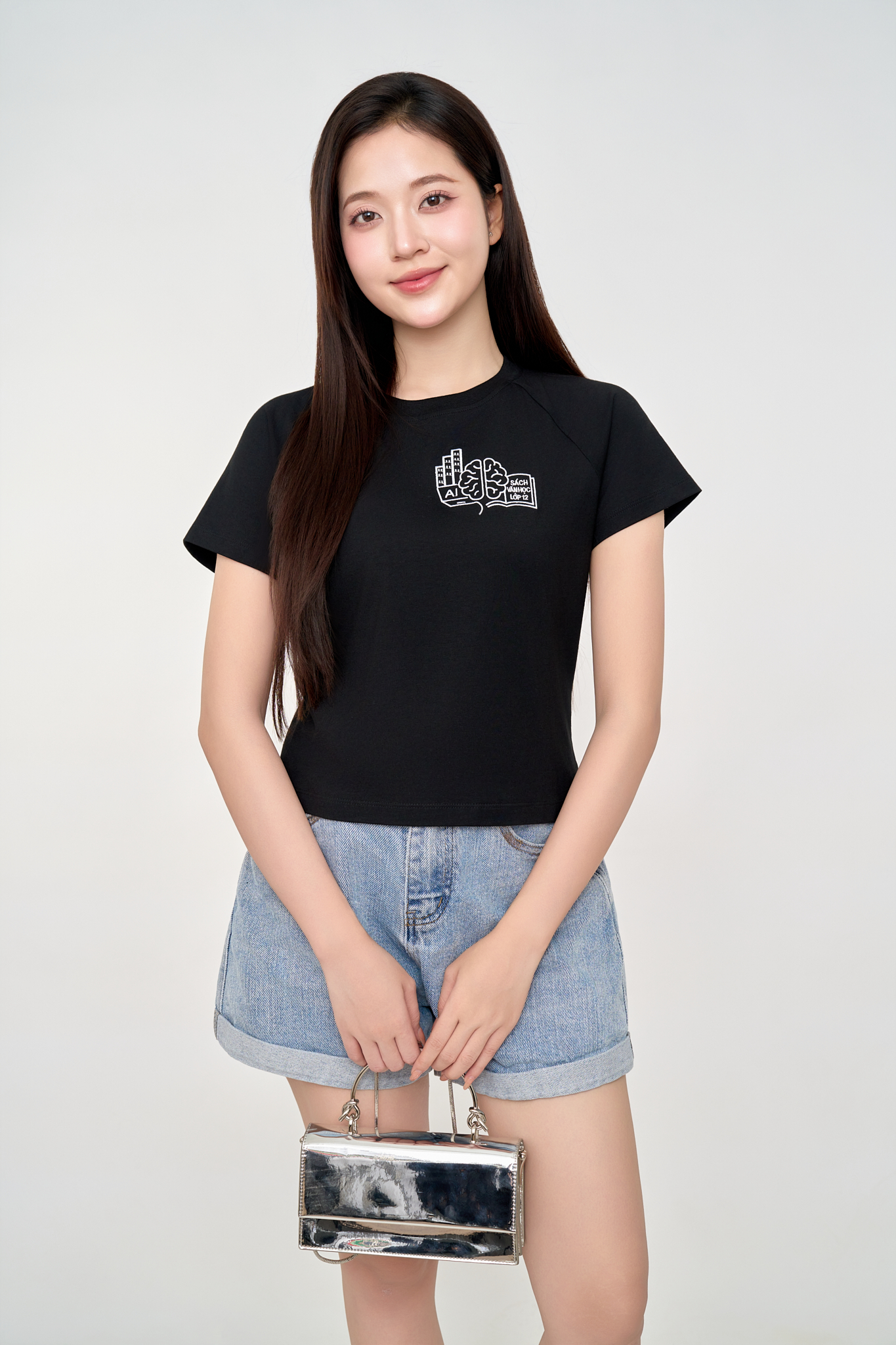 Áo Thun Nữ Bamboo Cổ Tròn Tay Raglan Năng Động