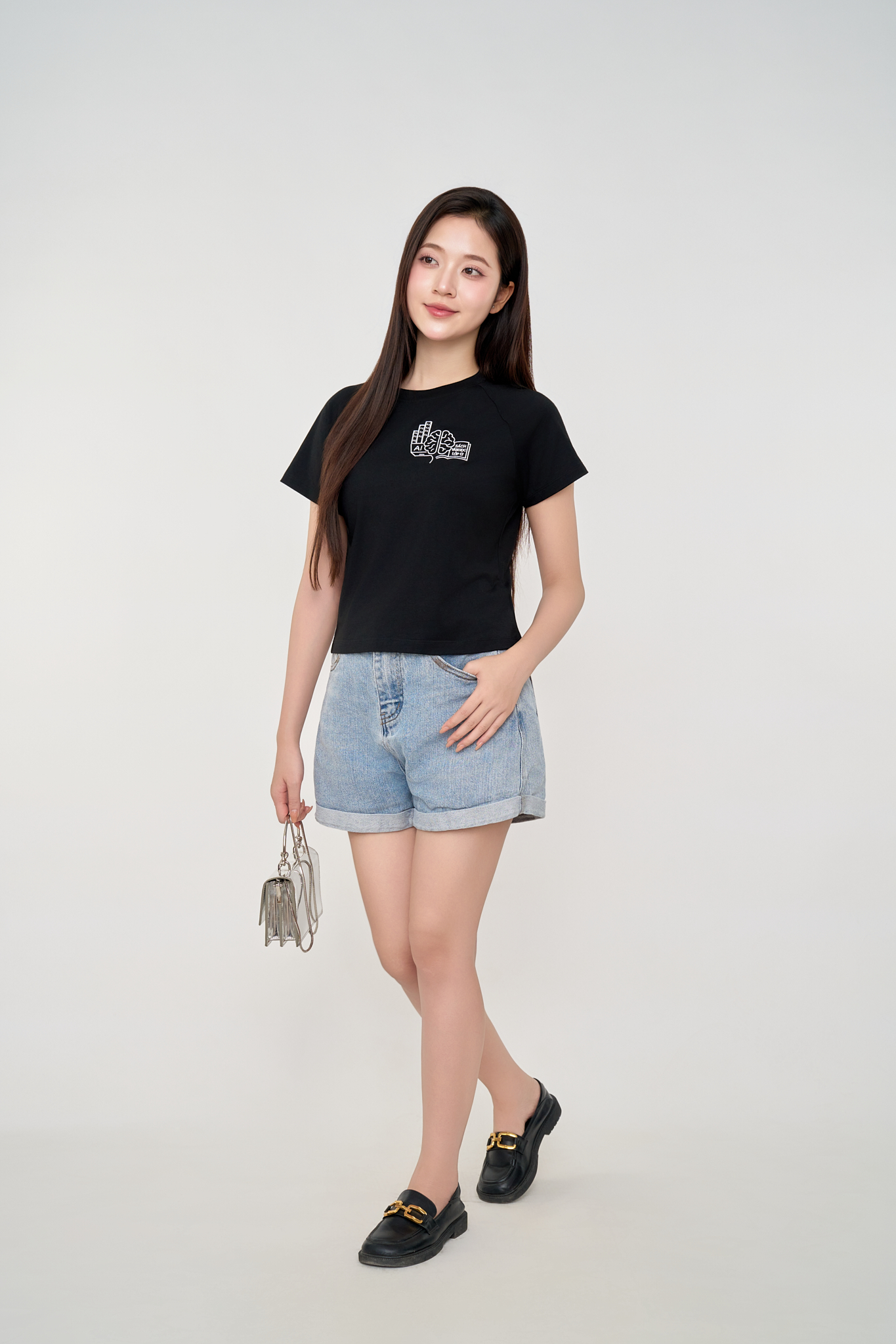 Áo Thun Nữ Bamboo Cổ Tròn Tay Raglan Năng Động