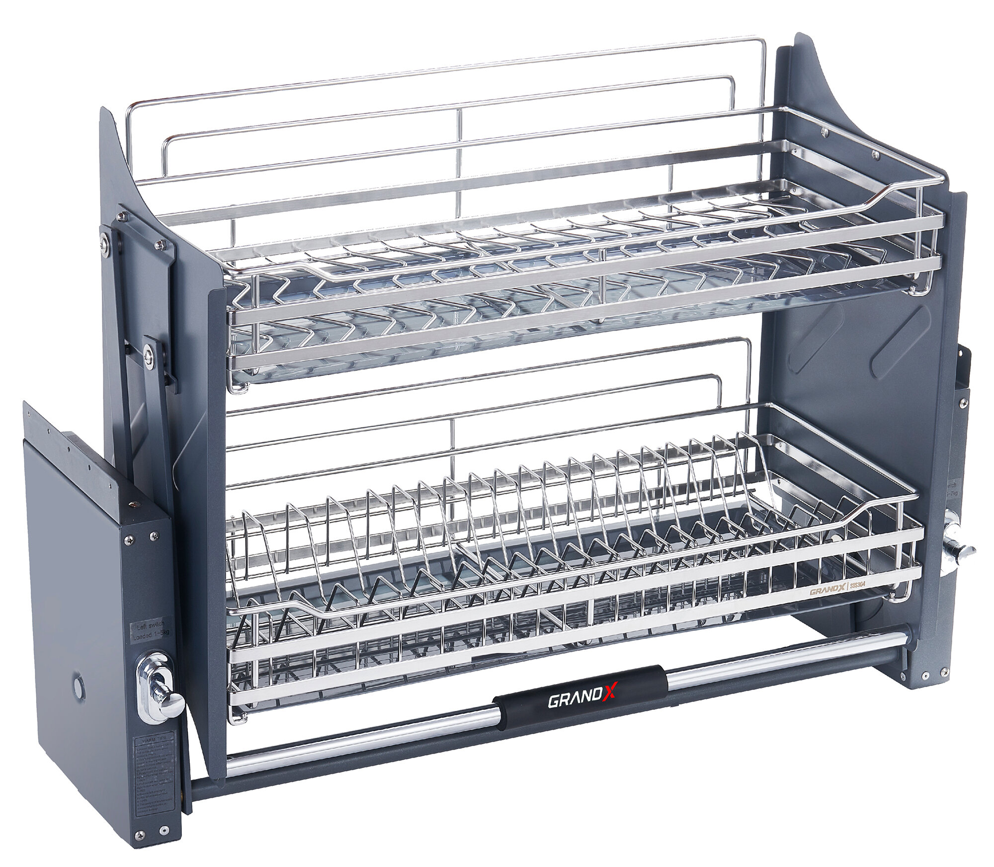 Giá Bát Nâng Hạ Grandx Nan Dẹt SUS304 | XL.60S - XL.70S - XL.80S - XL.90S