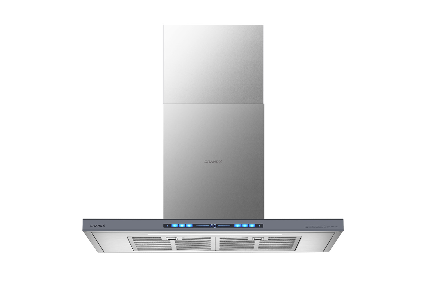 Hút mùi chữ T GrandX GX H70T78G – Công suất 1150 m³/h, siêu êm 42 dB