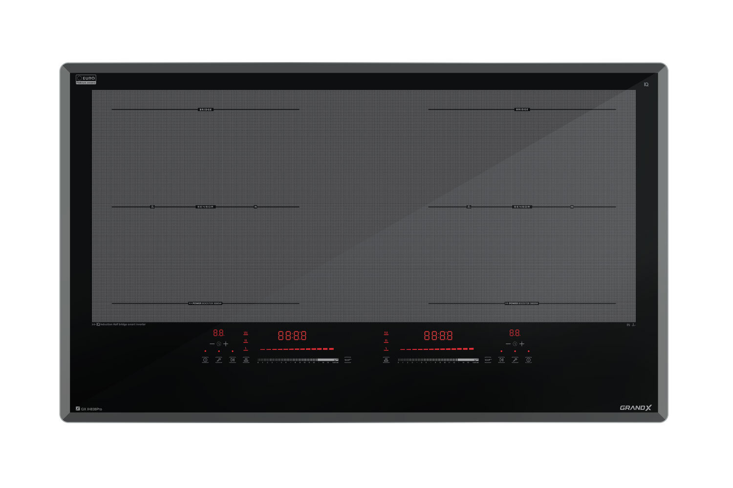 Bếp từ Grandx GX IH838Pro Series 8 Malaysia | Kính Euro Platinum