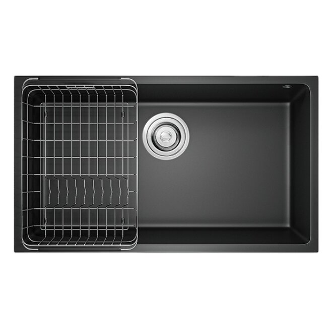 Chậu rửa bát đá Granite Konox Naros 760S Black