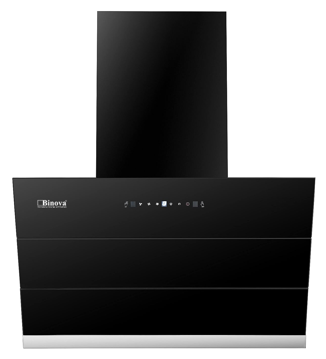Máy Hút Mùi Binova BI-555Luxury-70 Kính Đen 70cm