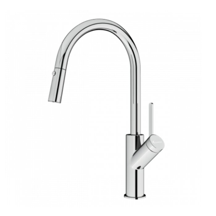 Vòi rửa bát dây rút Konox Ponte Chrome