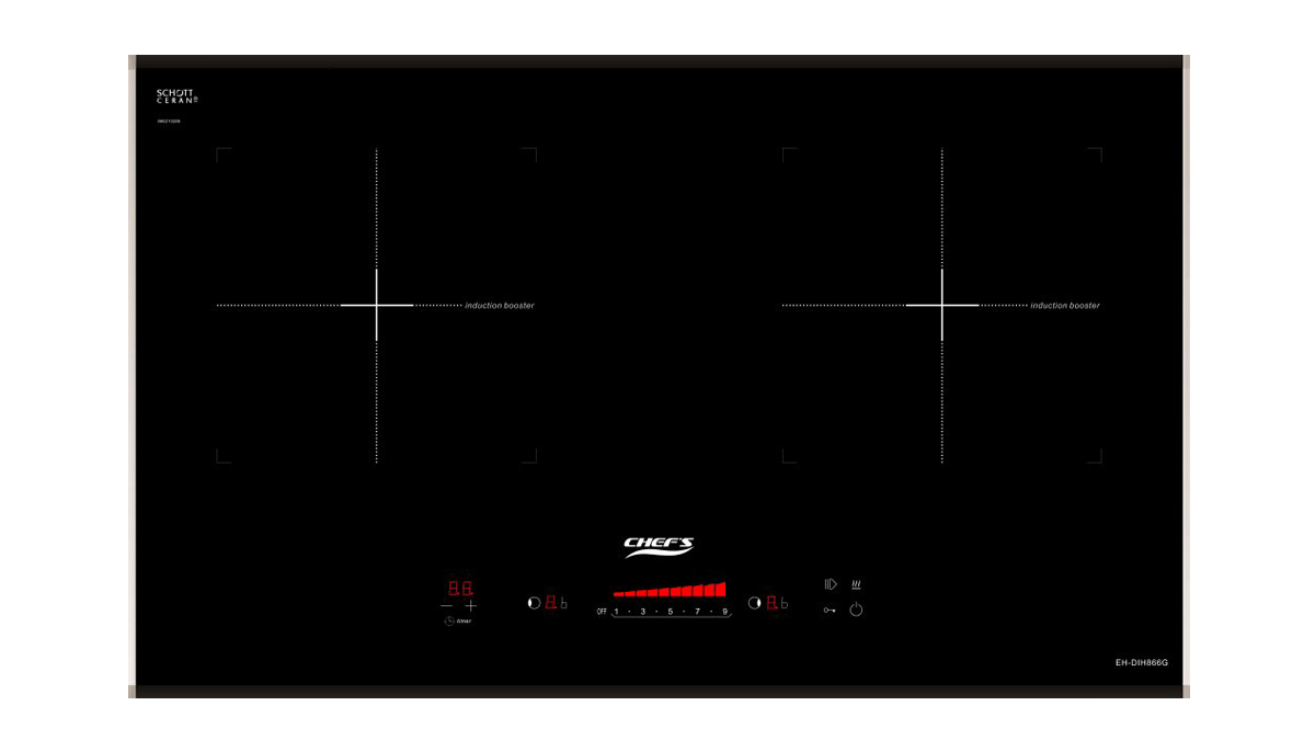Bếp từ đôi Chef's EH-DIH866G - Hàng chính hãng Tây Ban Nha