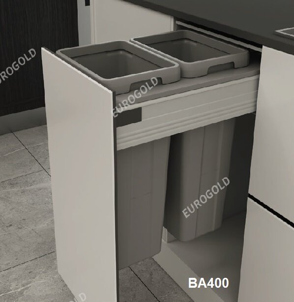 Thùng rác âm tủ giảm chấn Eurogold BA400 (EBA400)