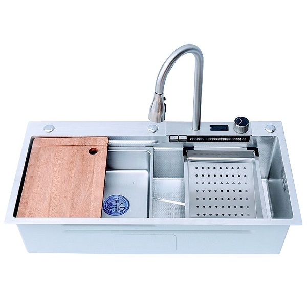 Chậu rửa bát 7846 1 hố 2 phím inox 304