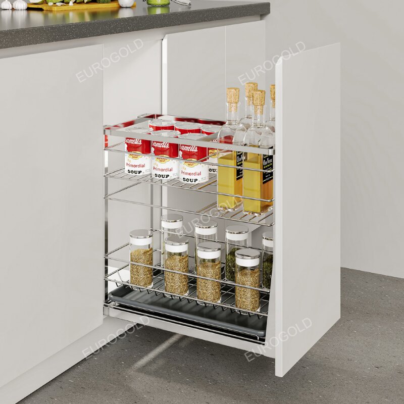 Kệ gia vị chai lọ Eurogold EP2225 (EPD4625VX) - Inox 304 Nan Dẹt