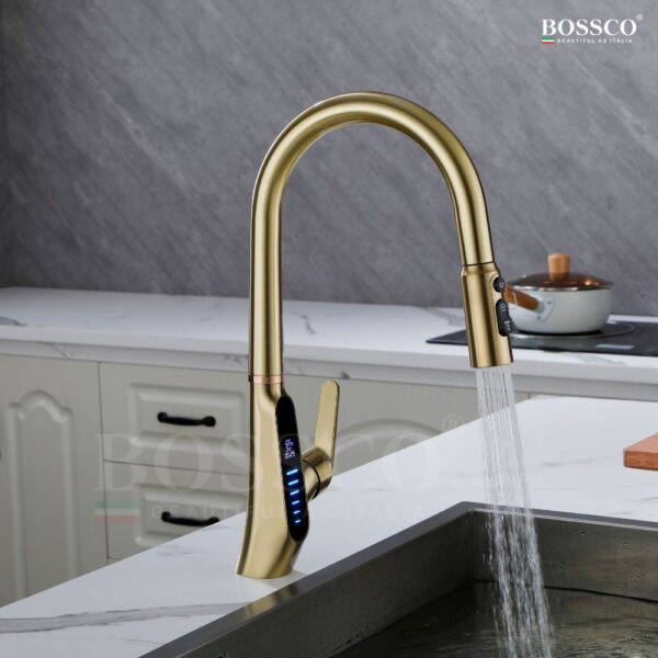 Vòi chén nóng lạnh BOSSCO BC-010V Vàng