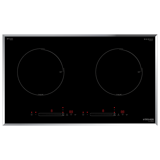 Bếp từ đôi KOCHER DI-628SE - Nhập khẩu Malaysia - Linh kiện Siemens