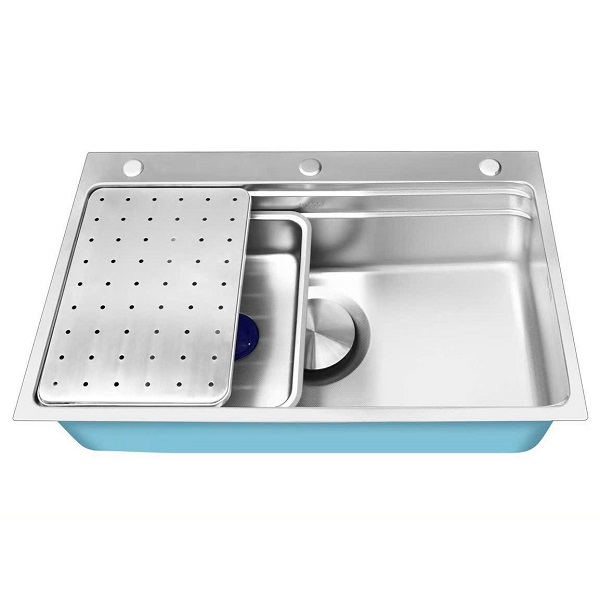 Chậu rửa bát 7848 tặng phụ kiện - Inox 304