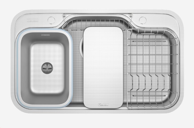 Chậu rửa bát Konox Dekor 8048SU Chống xước hạt Linen