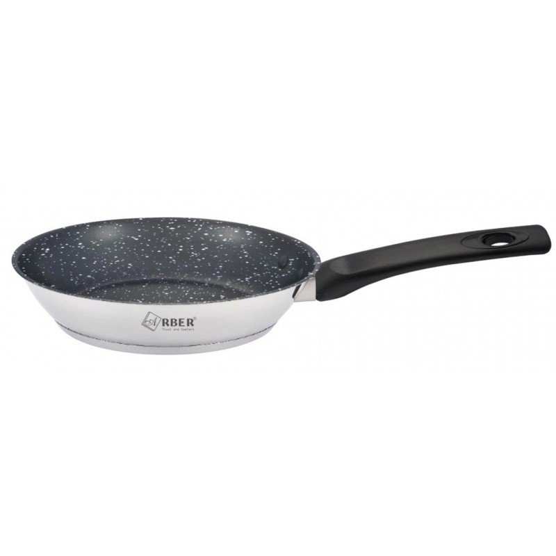 Chảo inox 3 đáy chống dính vân đá lòng sâu AC30CD Arber 30cm
