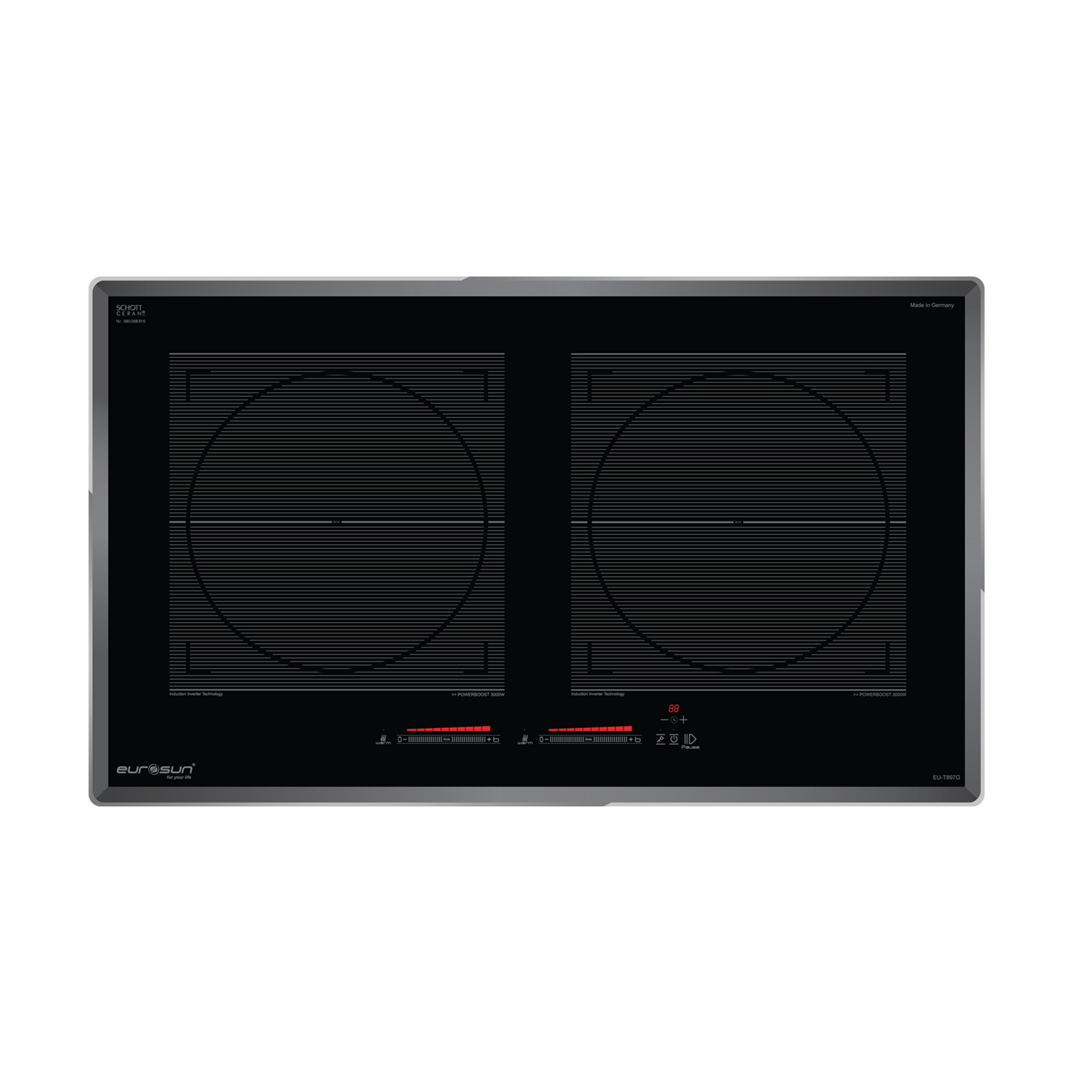 BẾP TỪ EUROSUN EU-T897G 2 VÙNG NẤU 3700W