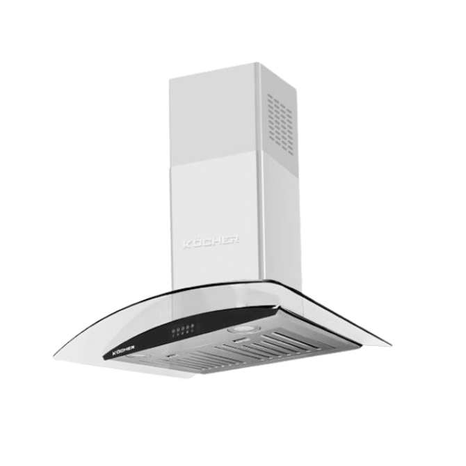 Máy hút mùi KOCHER K-8070I - Kính cong - Màu bạc