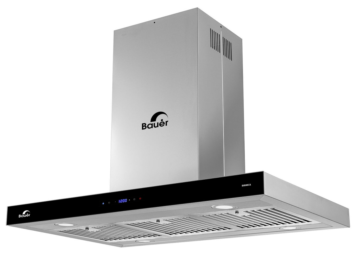 Máy Hút Mùi Đảo Bauer BIS 90CX - Treo Độc Lập - 1500m3/h