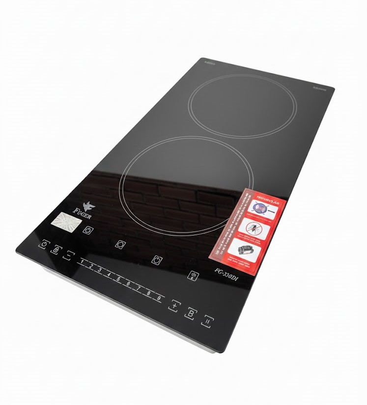 Bếp từ đôi Domino Fuger FG 330DI – Thiết Kế Dọc - Inverter 35%Smart - Nấu Siêu Nhanh