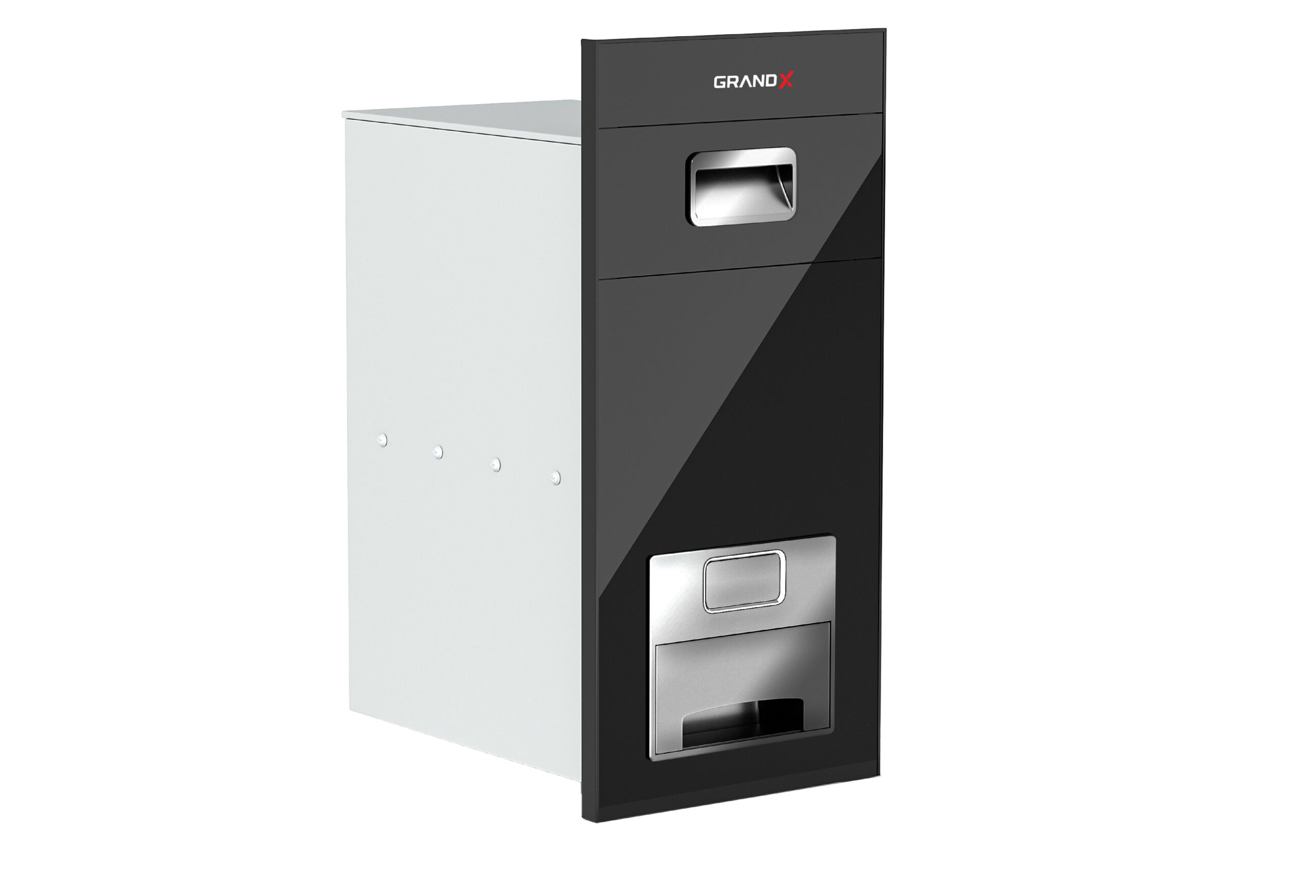 Thùng gạo GrandX XR.G302B nút nhấn 25kg mặt kính cường lực