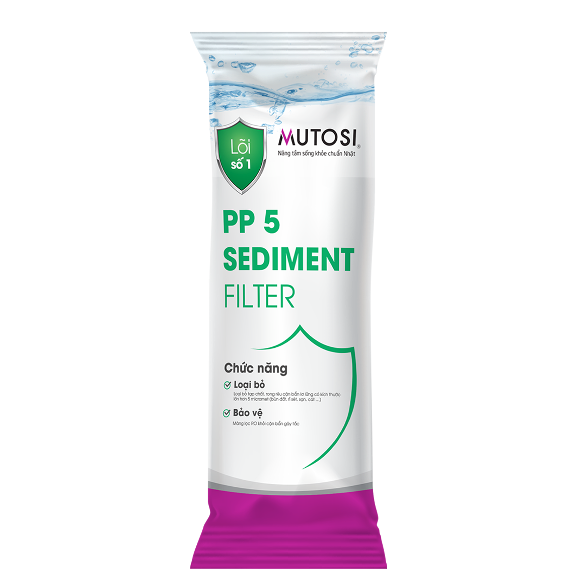 Lõi lọc số 1 PP5 micron 10 thường
