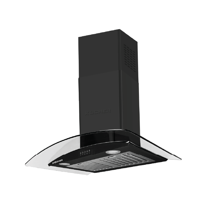 Máy hút mùi kính cong KOCHER K-8070V - Công suất mạnh 200W