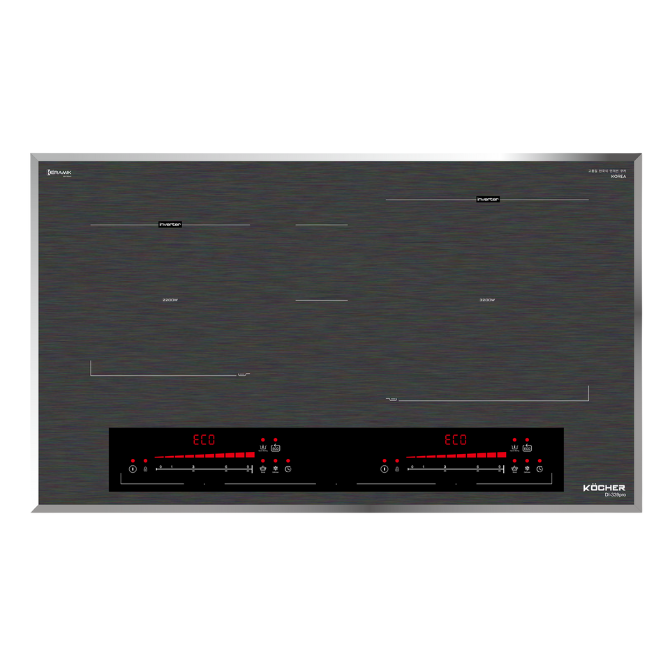 Bếp từ đôi KOCHER DI-339PRO - Nhập khẩu Hàn Quốc - Mâm nhiệt BigZone 3200W