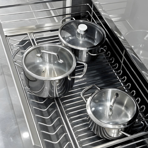 Giá xoong nồi nan Oval SUS304 GrandX XP.70M cho tủ bếp dưới