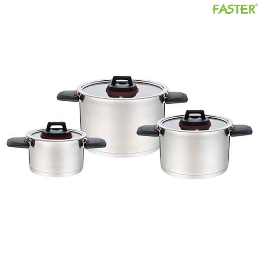 Bộ nồi quai gập thông minh FS Smart Handle