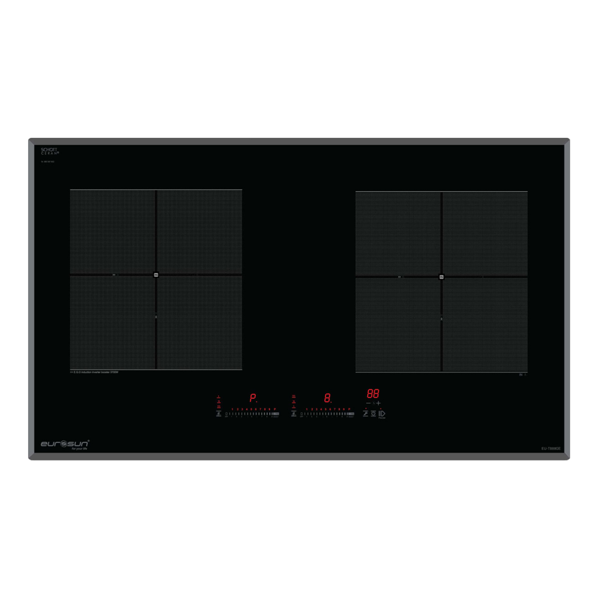 BẾP TỪ EUROSUN EU-T888GE(S) 2 VÙNG NẤU 3700W