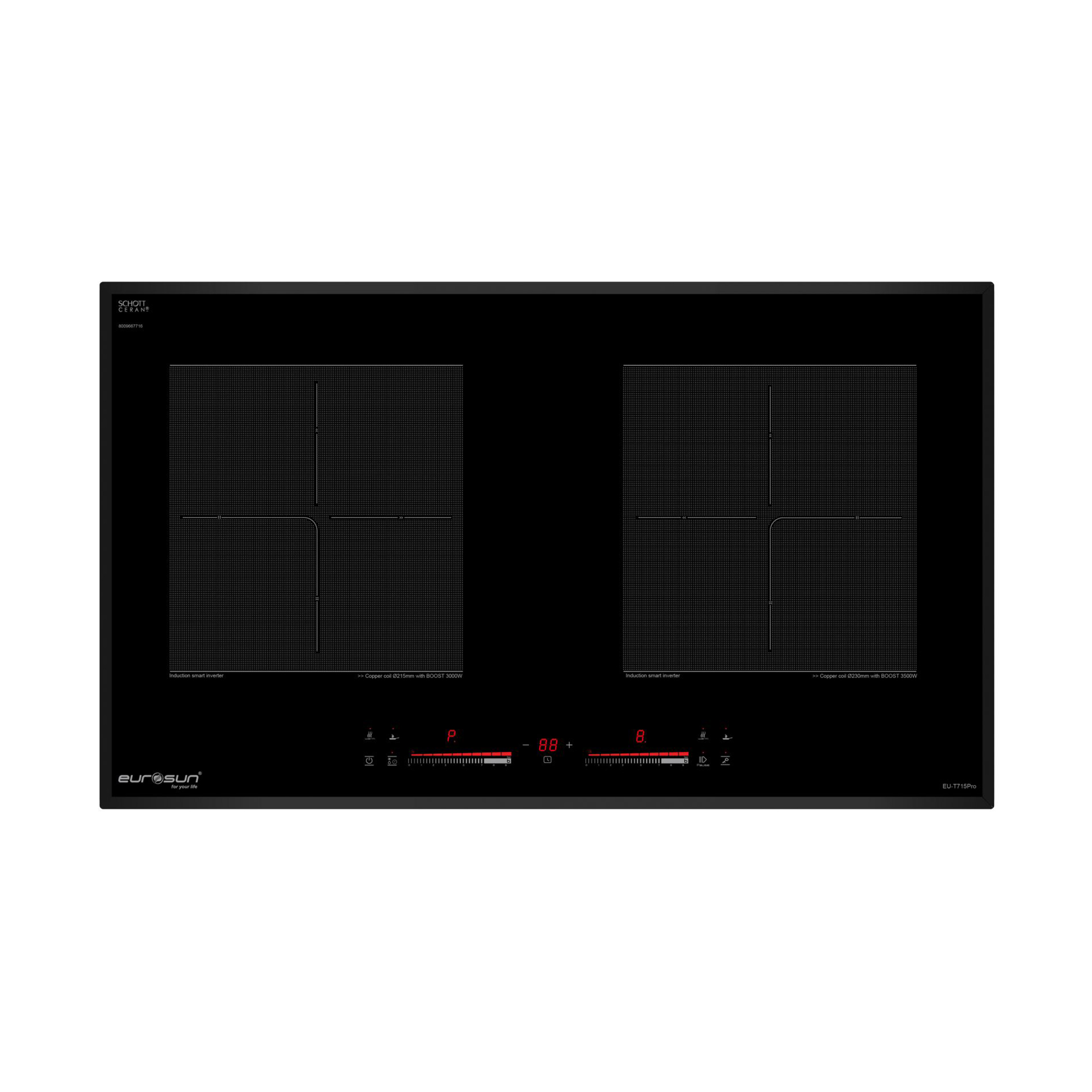BẾP TỪ 2 VÙNG NẤU EUROSUN EU-T715PRO 3600W