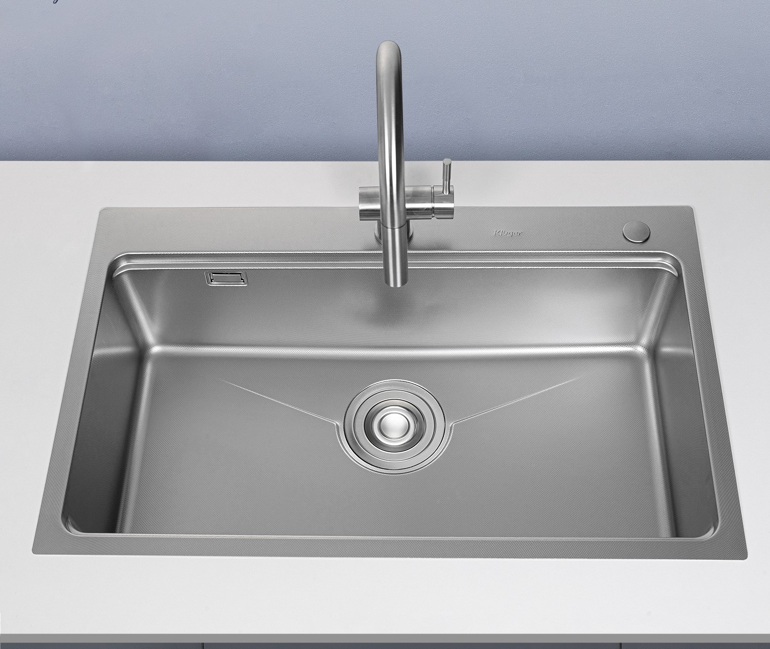 Chậu rửa bát Kluger KW8181FS – S81 Linen POSCO 304 dày 1.2mm