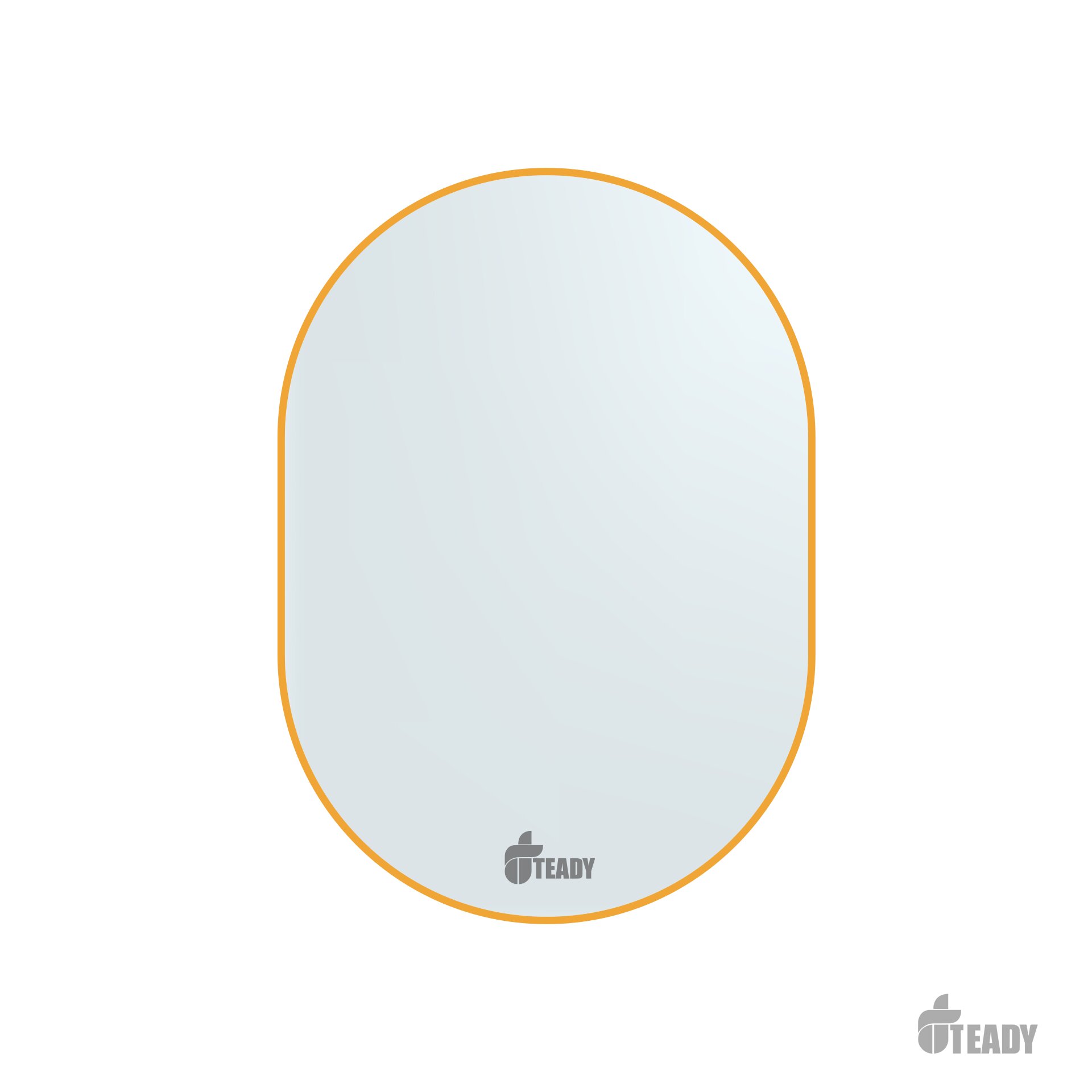 XẢ KHO - Gương Oval Teady GT010V - Viền Nhôm Mạ Vàng