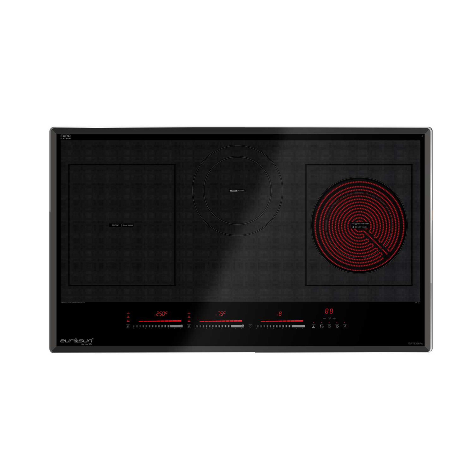 BẾP TỪ EUROSUN EU-TE398PRO KẾT HỢP HỒNG NGOẠI 3 VÙNG NẤU 5600W