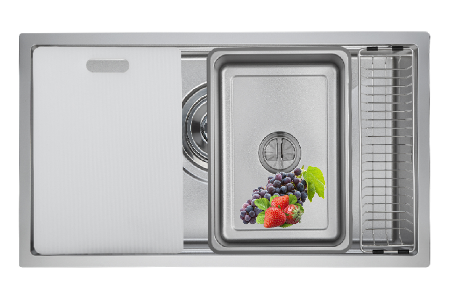 Chậu rửa bát GrandX GX6845V Volcano - Công nghệ chống xước đỉnh cao