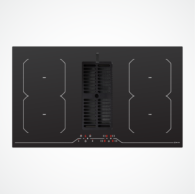 Bếp từ kết hợp máy hút mùi Malloca HIH-864 LI có đèn LED - Nhập khẩu Ý