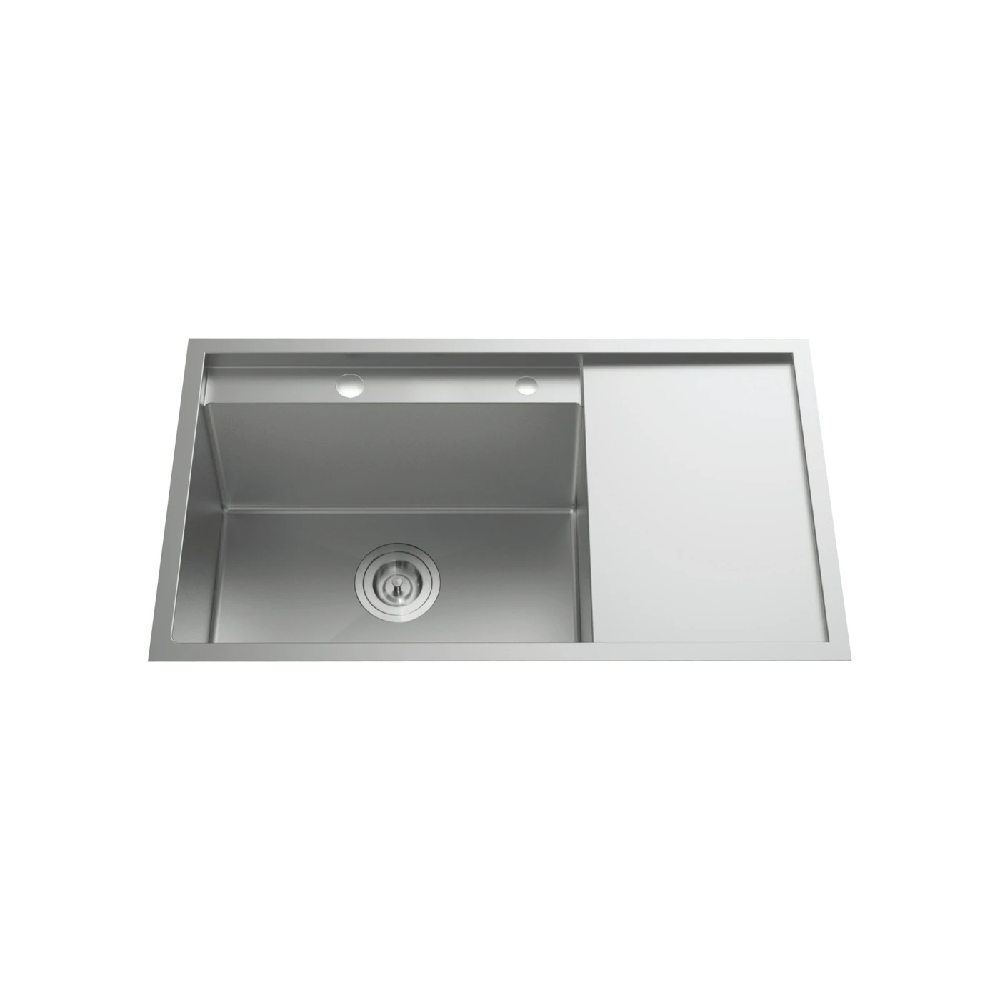 Chậu rửa bát Nobinox LUMIA NJ558B - 1 Hố Có Bàn Chờ, Inox 304 POSCO