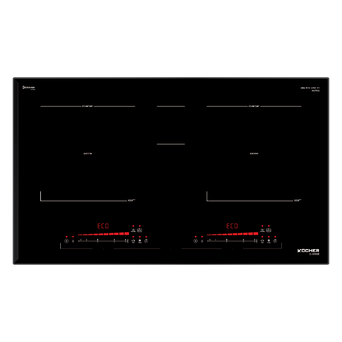 Bếp từ đôi KOCHER DI-339SE - Nhập khẩu Hàn Quốc - Thiết kế sang trọng