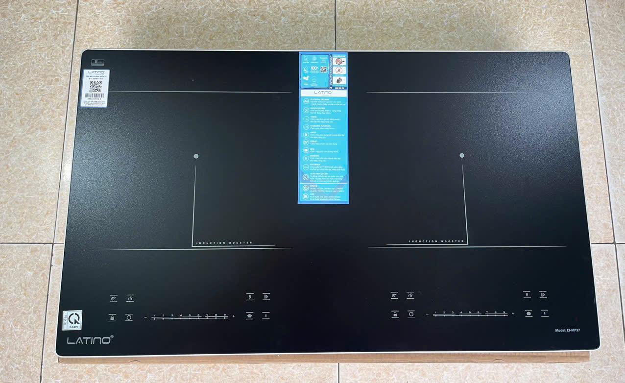 Bếp Từ Đôi Latino LT-MP37 - Inverter - Kính Platinum