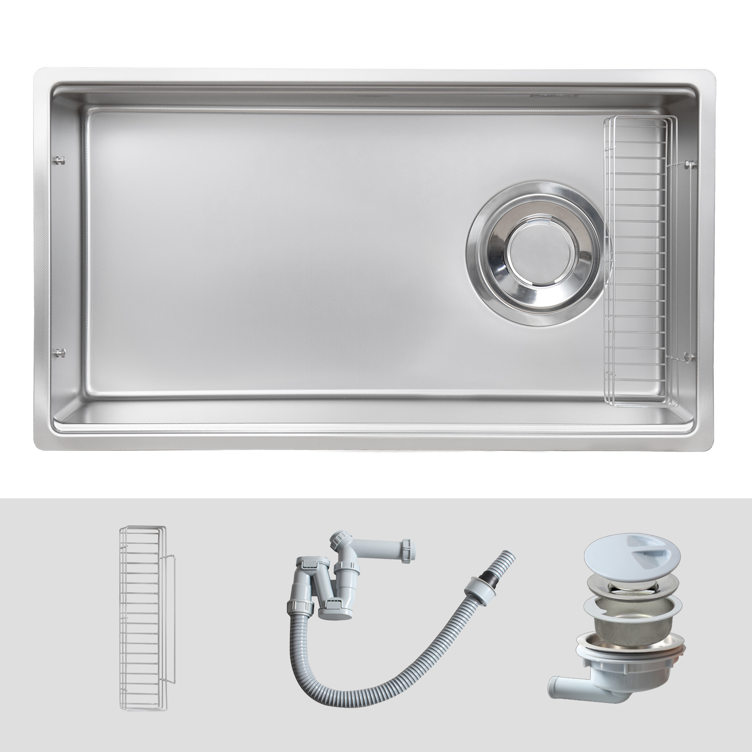 Chậu rửa bát Kluger KY8045FS – S80 POSCO 304 Linen chống xước