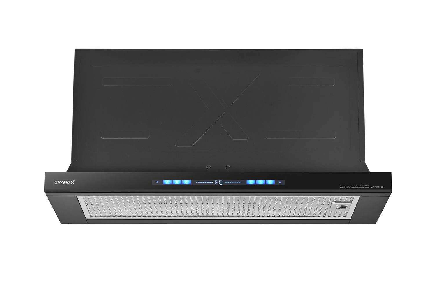 Hút mùi âm tủ GrandX GX H70F75SB - Smart Auto Door - BLDC Inverter
