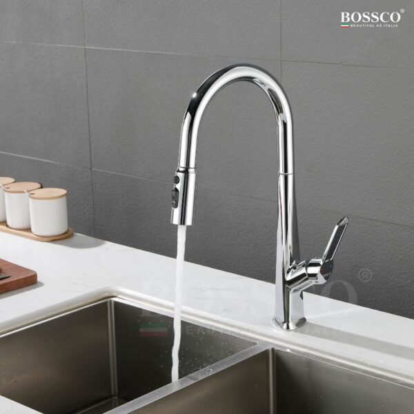Vòi chén nóng lạnh BOSSCO BC-011 Crom