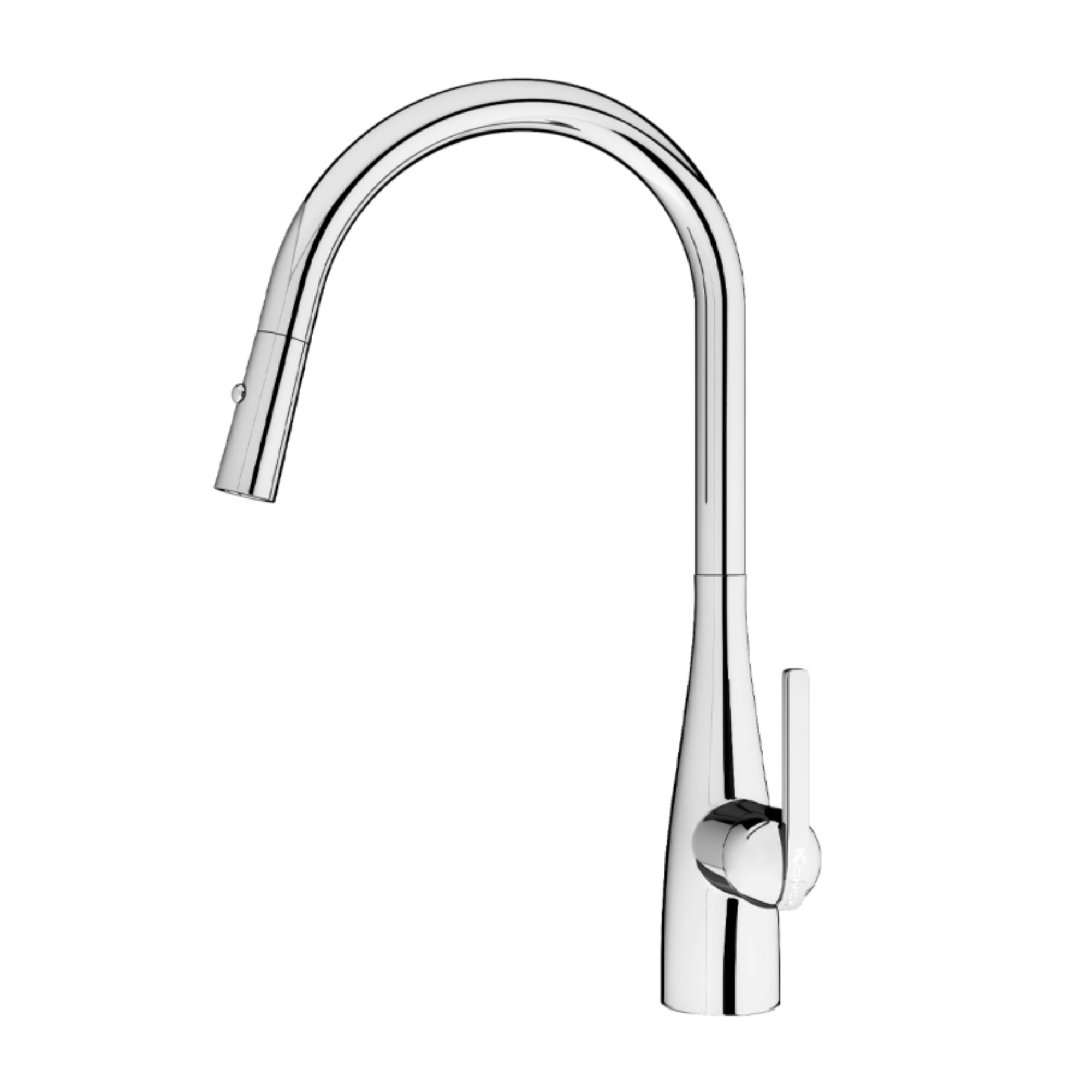 Vòi rửa bát dây rút Konox Curva Chrome