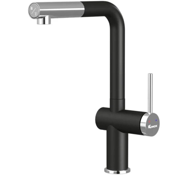 Vòi rửa bát Konox Stream Smart Black - PVD Đen Italy