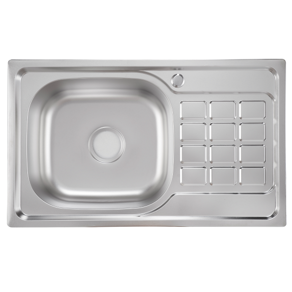 Chậu rửa bát 1 hố 75x45cm Inox 304