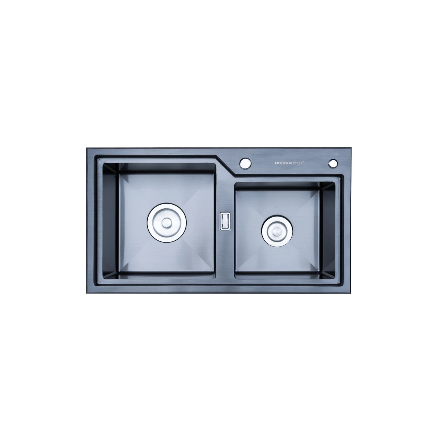 Chậu rửa bát Nobinox Lumia NJ513B - PVD Đen, Inox 304 Posco